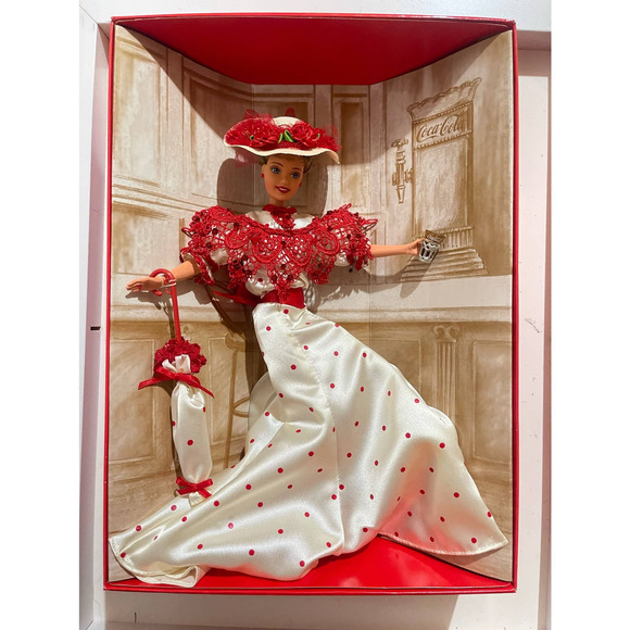 1996 Barbie Coca Cola Soda Fountain Sweetheart Doll Mattel #15762 - Picture 2 of 4